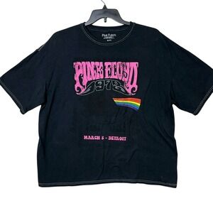 Pink‎ Floyd Graphic Band Tour TShirt Short Sleeve Womens Size XL Black